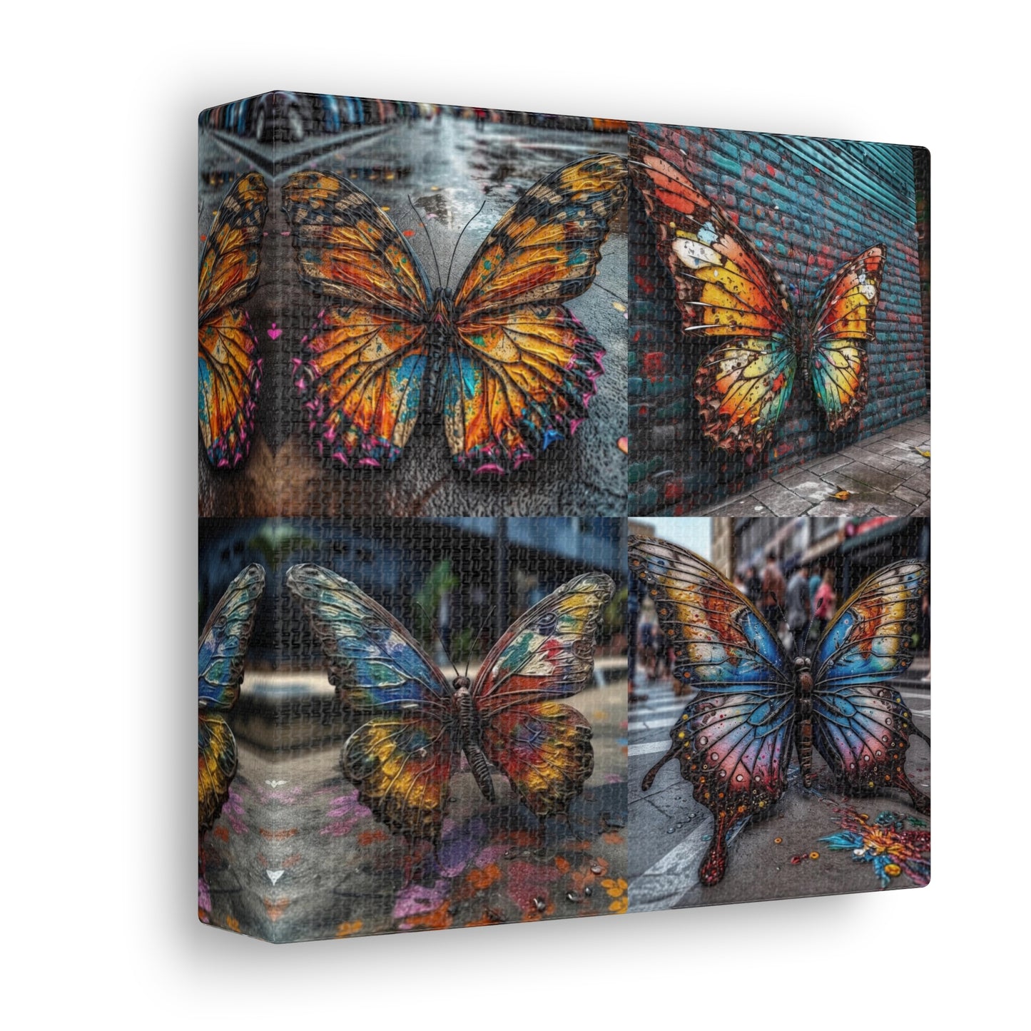 Canvas Gallery Wraps Liquid Street Butterfly 5