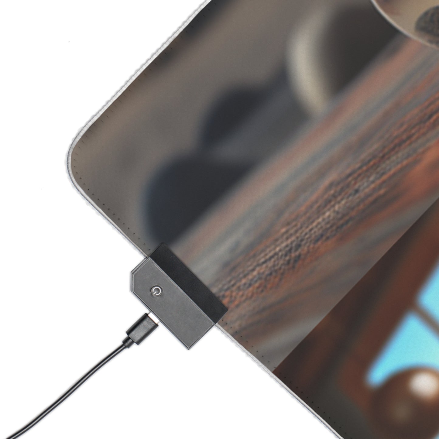 LED Gaming Mouse Pad Poppy in a Glass Vase 5