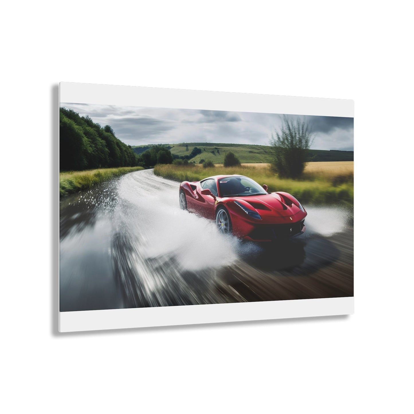 Acrylic Prints Water Ferrari Splash 4