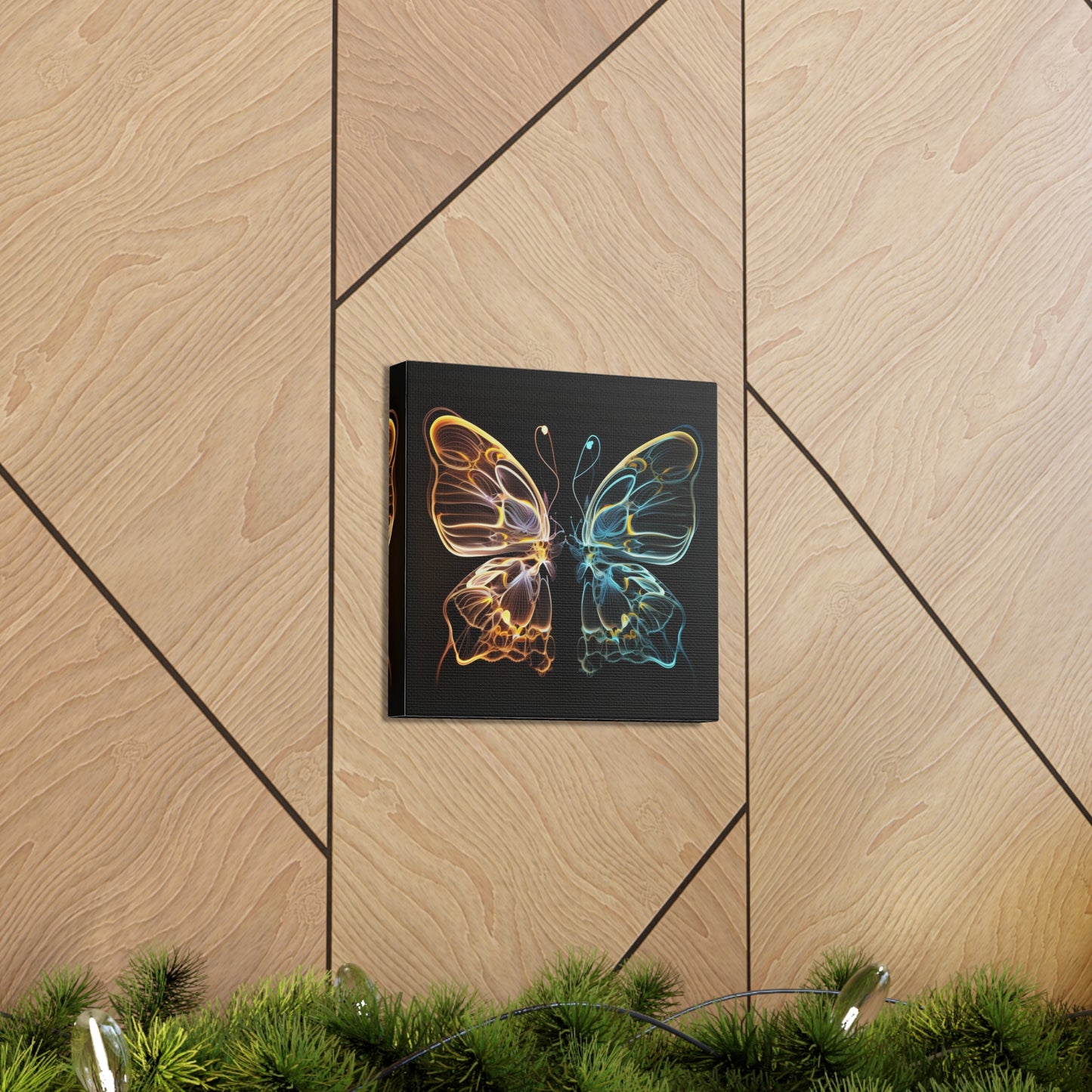 Canvas Gallery Wraps Neon Glo Butterfly 3