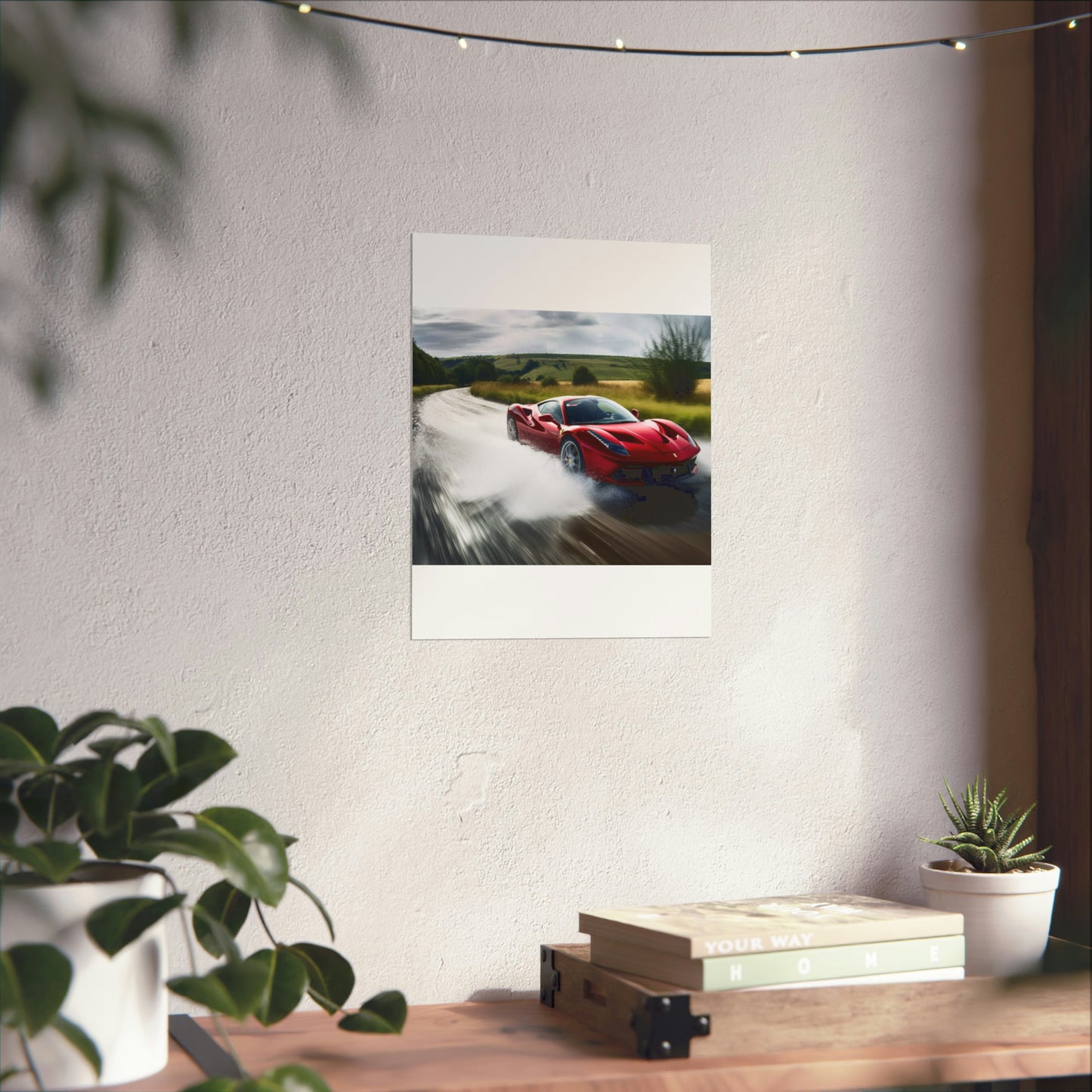 Premium Matte Vertical Posters Water Ferrari Splash 4