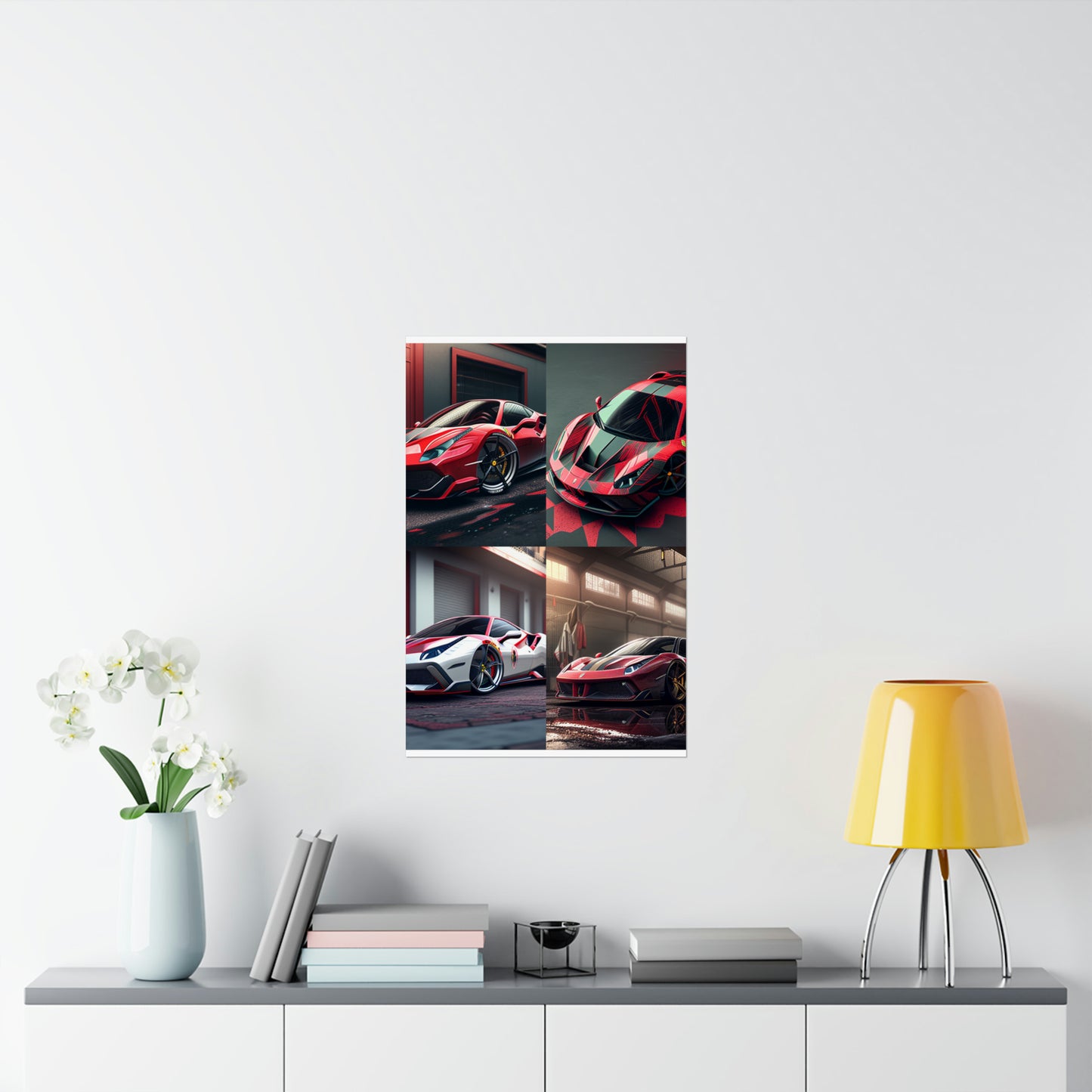 Premium Matte Vertical Posters Ferrari Hyper 5