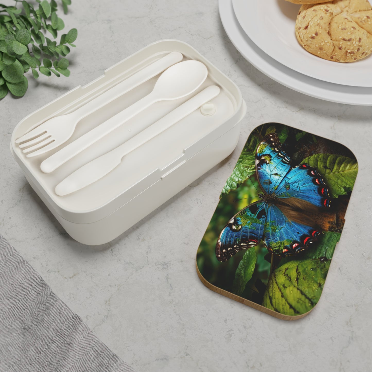Bento Lunch Box Jungle Butterfly 2
