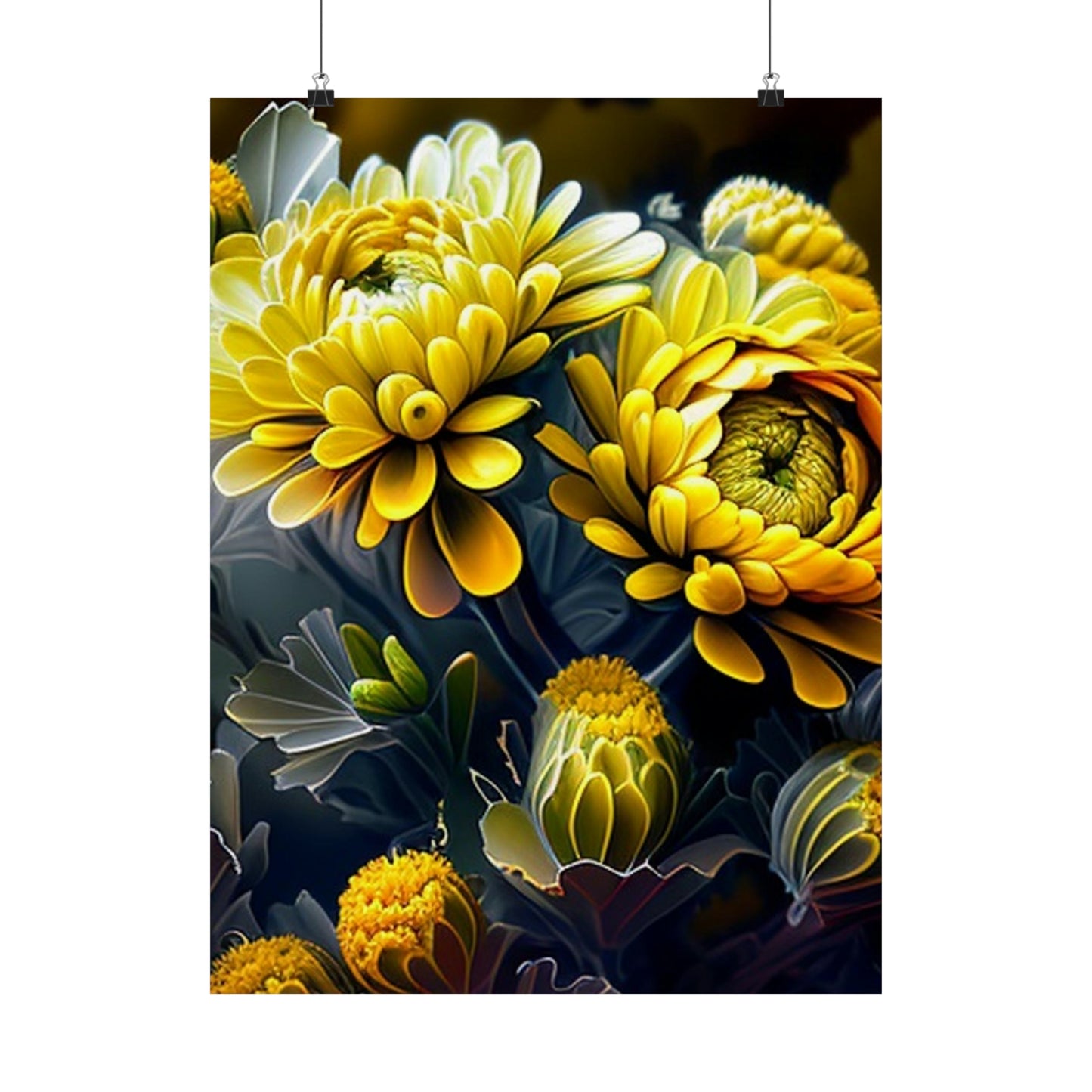 Premium Matte Vertical Posters Yellow Hermosas Flores Amarillas 4