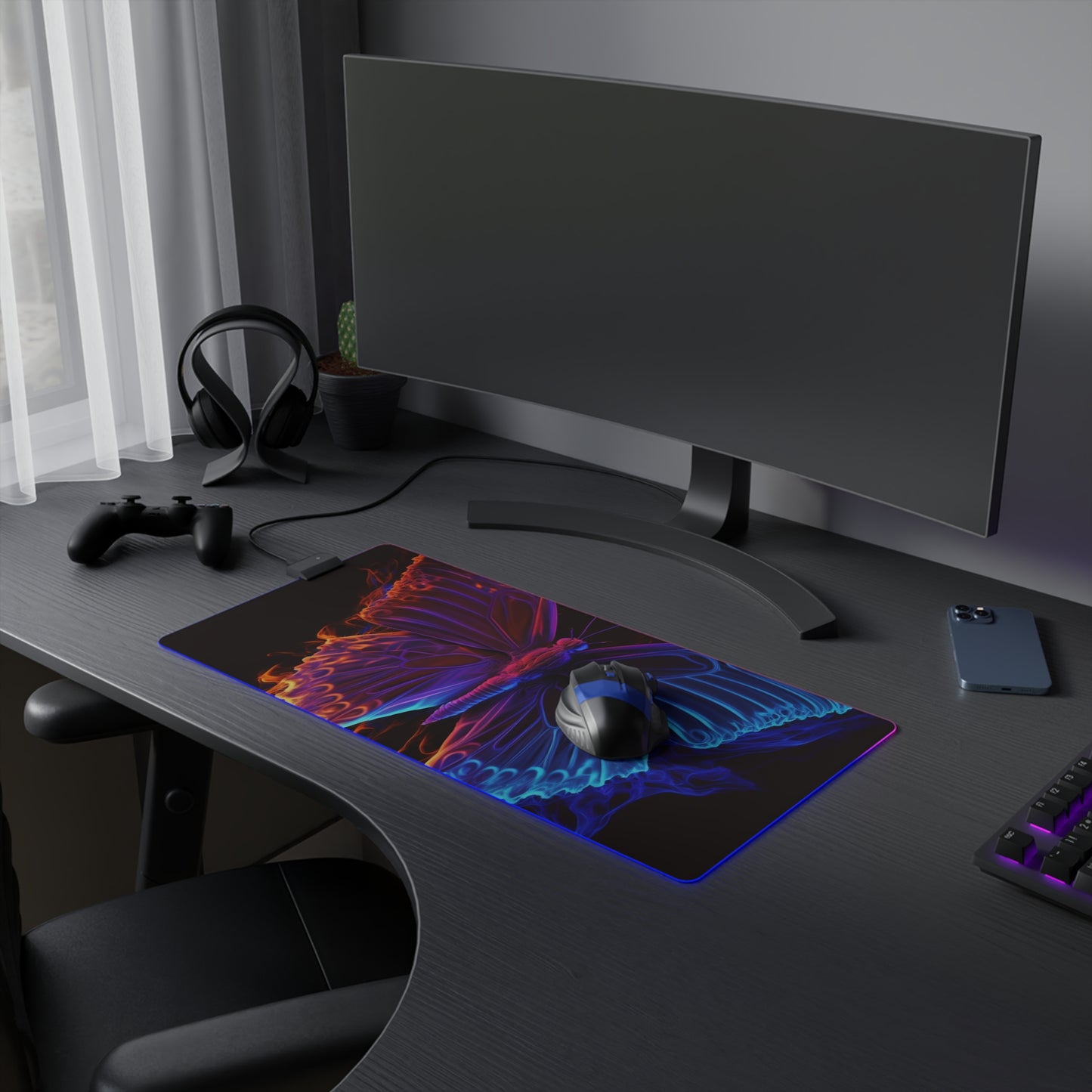 LED Gaming Mouse Pad Thermal Butterfly 1