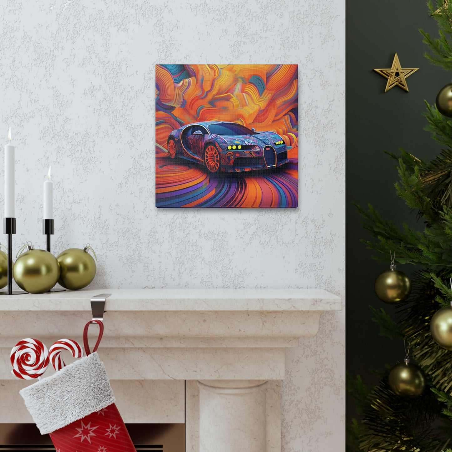 Canvas Gallery Wraps Bugatti Abstract Concept 4