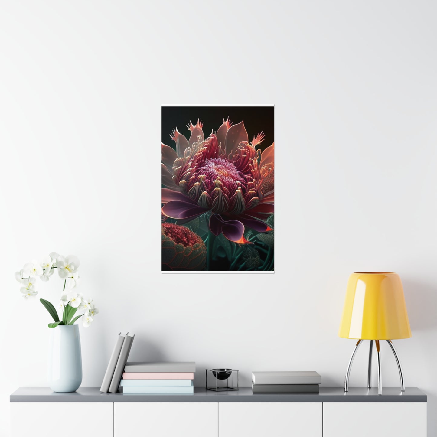 Premium Matte Vertical Posters Flower Arangment 1