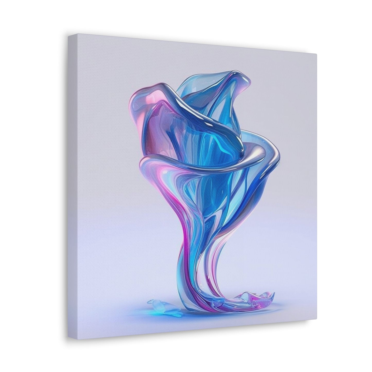 Canvas Gallery Wraps Pink & Blue Tulip Rose 2