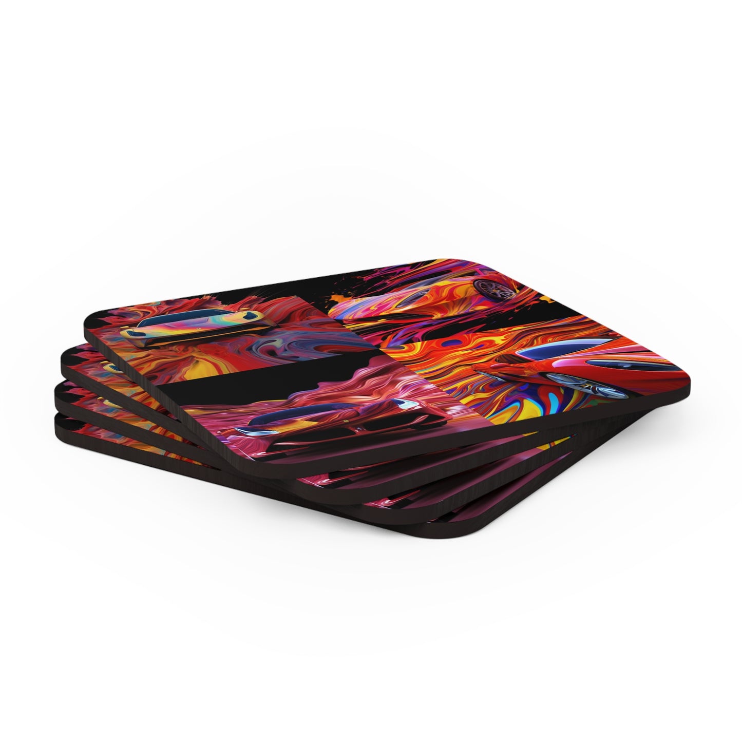 Corkwood Coaster Set Ferrari Water Fusion 5