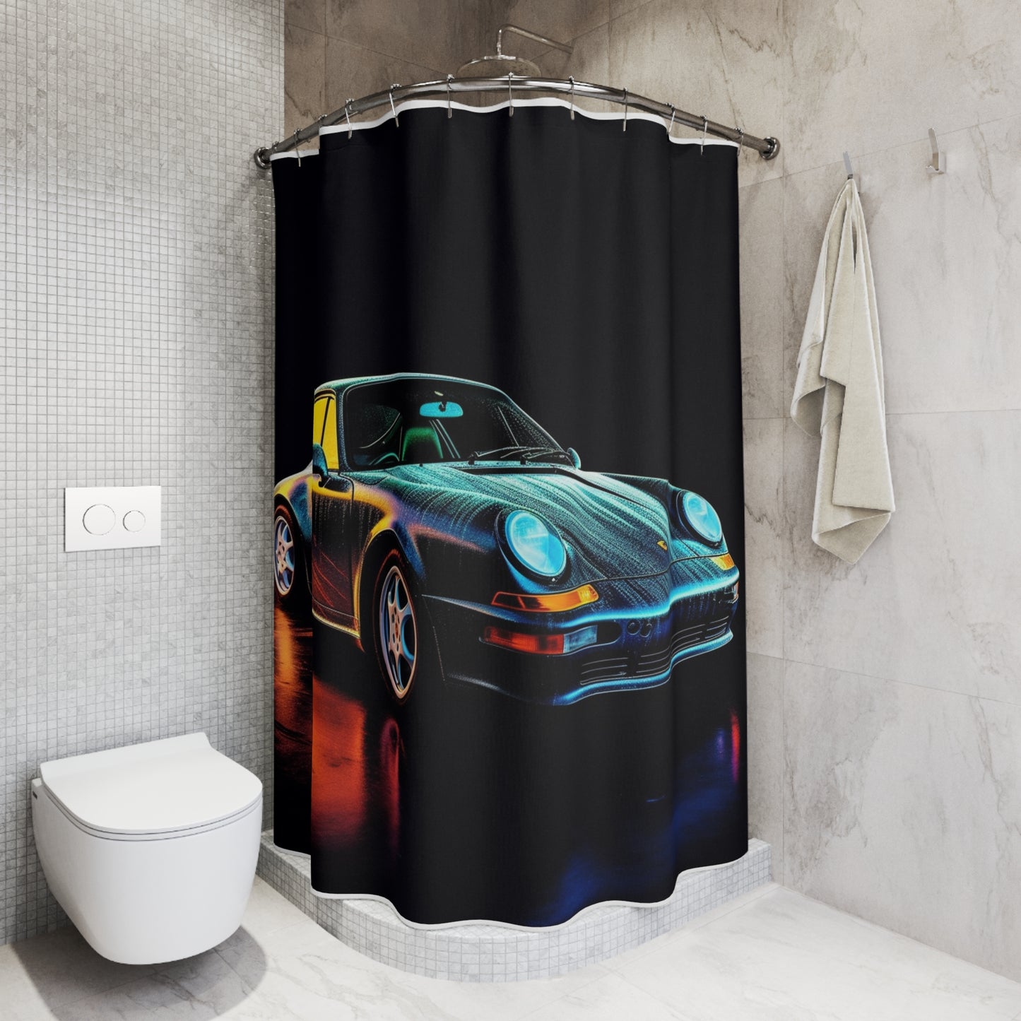 Polyester Shower Curtain Porsche 933 3