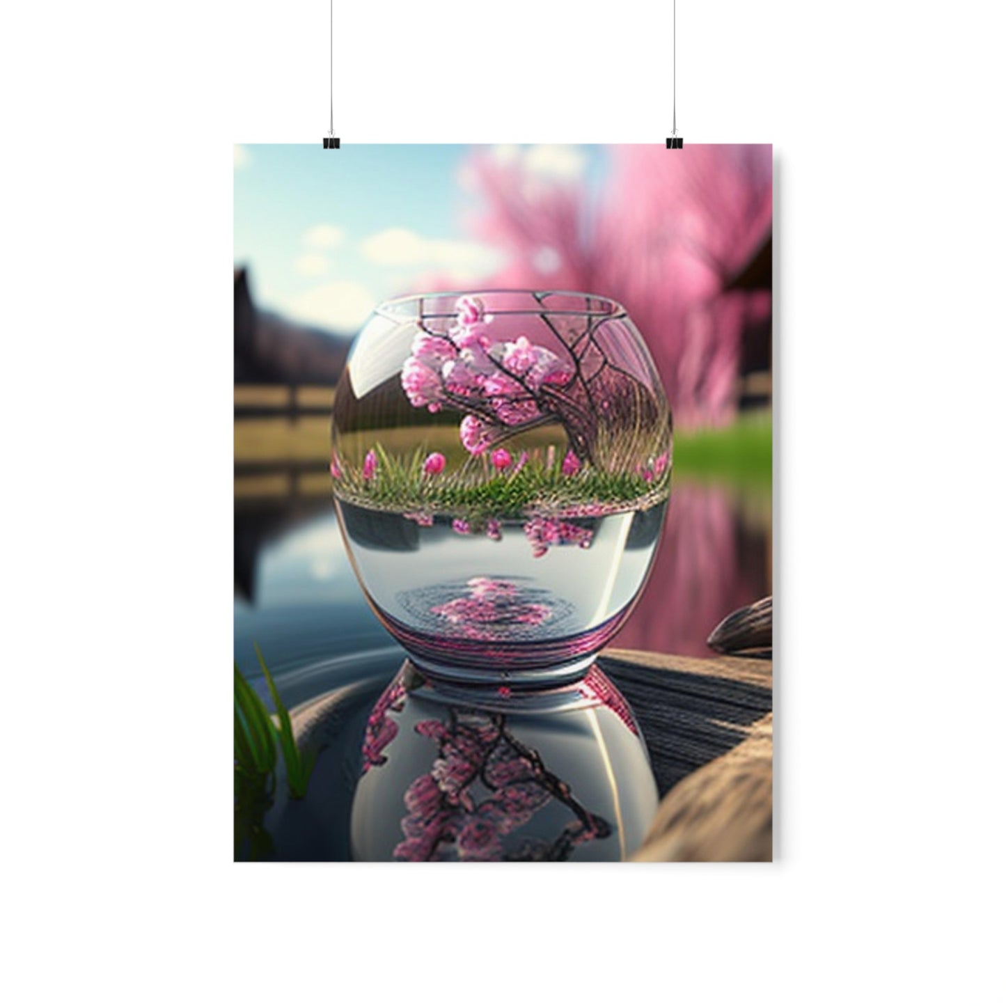 Premium Matte Vertical Posters Cherry Blossom 2