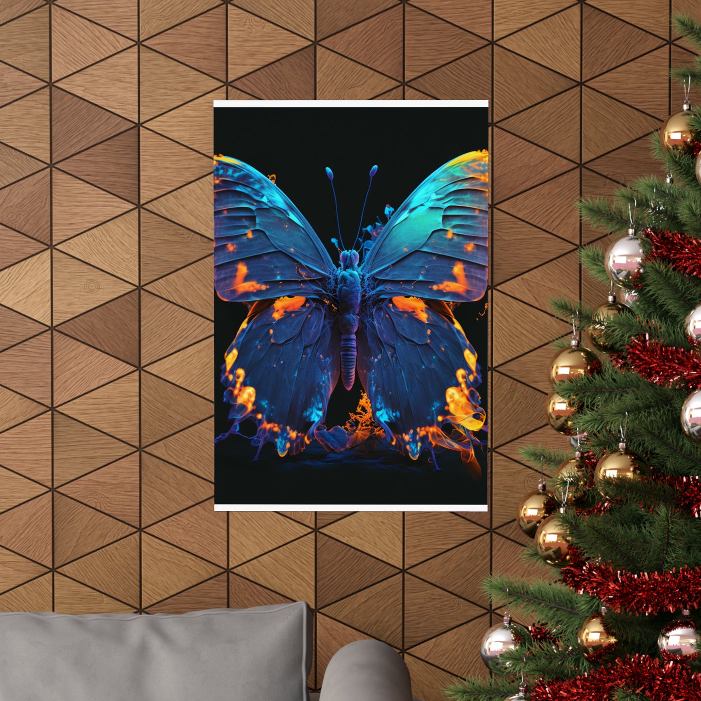 Premium Matte Vertical Posters Thermal Butterfly 3