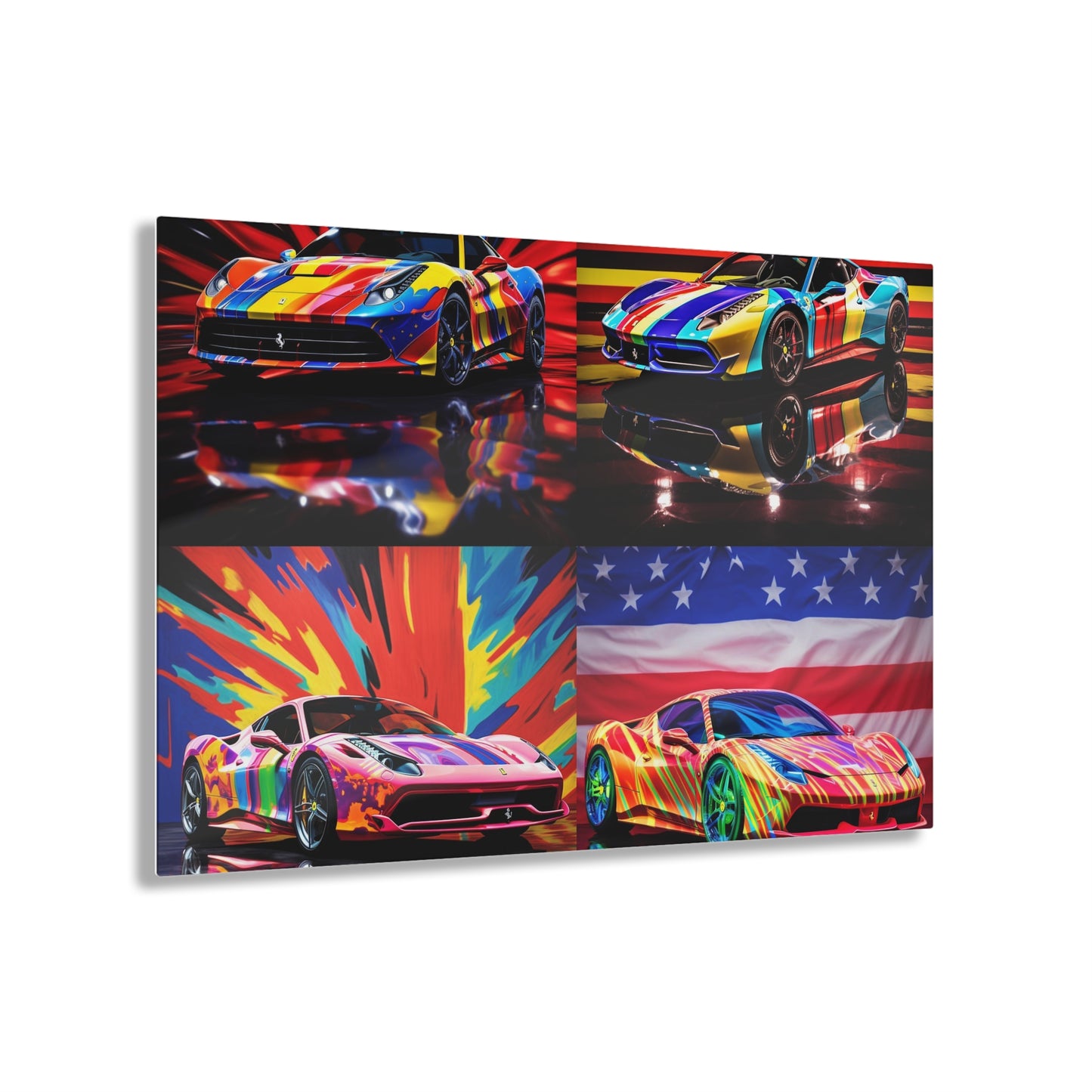 Acrylic Prints Hyper Colorfull Ferrari 5