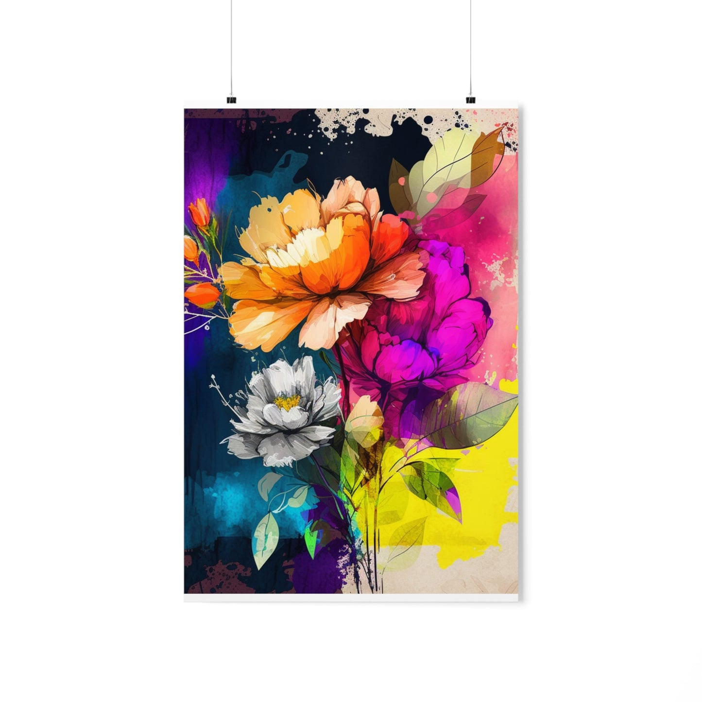 Premium Matte Vertical Posters Bright Spring Flowers 4