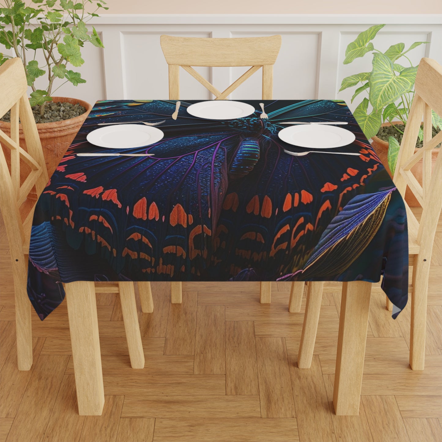 Tablecloth Hue Neon Butterfly 3