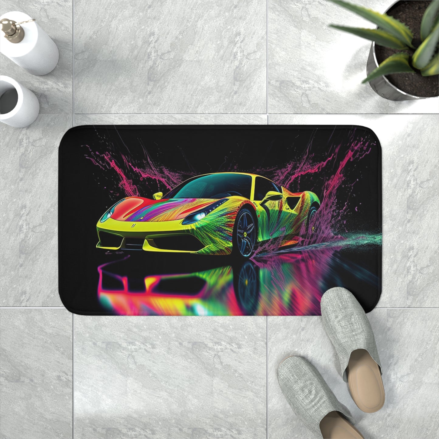 Memory Foam Bath Mat Ferrari Fusion Water 2