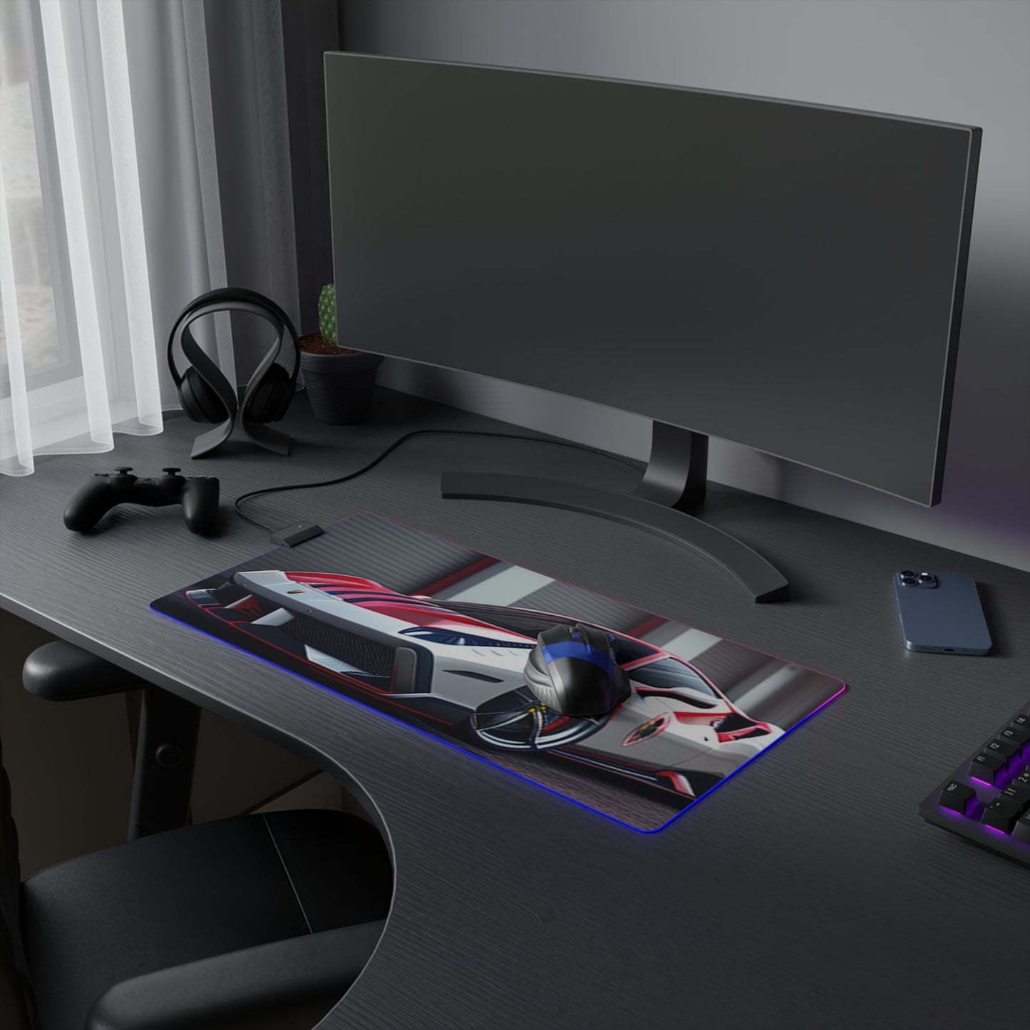 LED Gaming Mouse Pad Ferrari Hyper 3