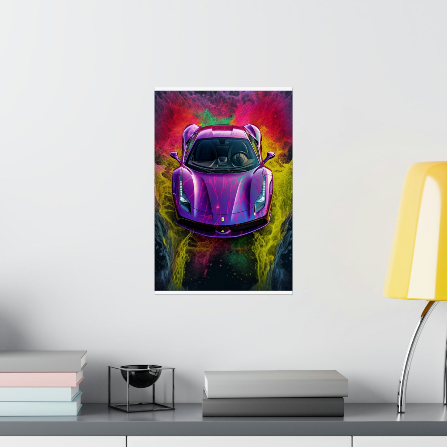 Premium Matte Vertical Posters Farrari Water 3