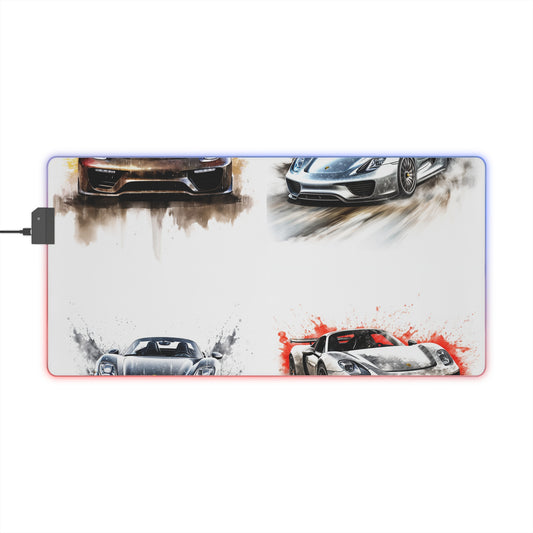 LED Gaming Mouse Pad 918 Spyder white background driving fast with water splashing 5