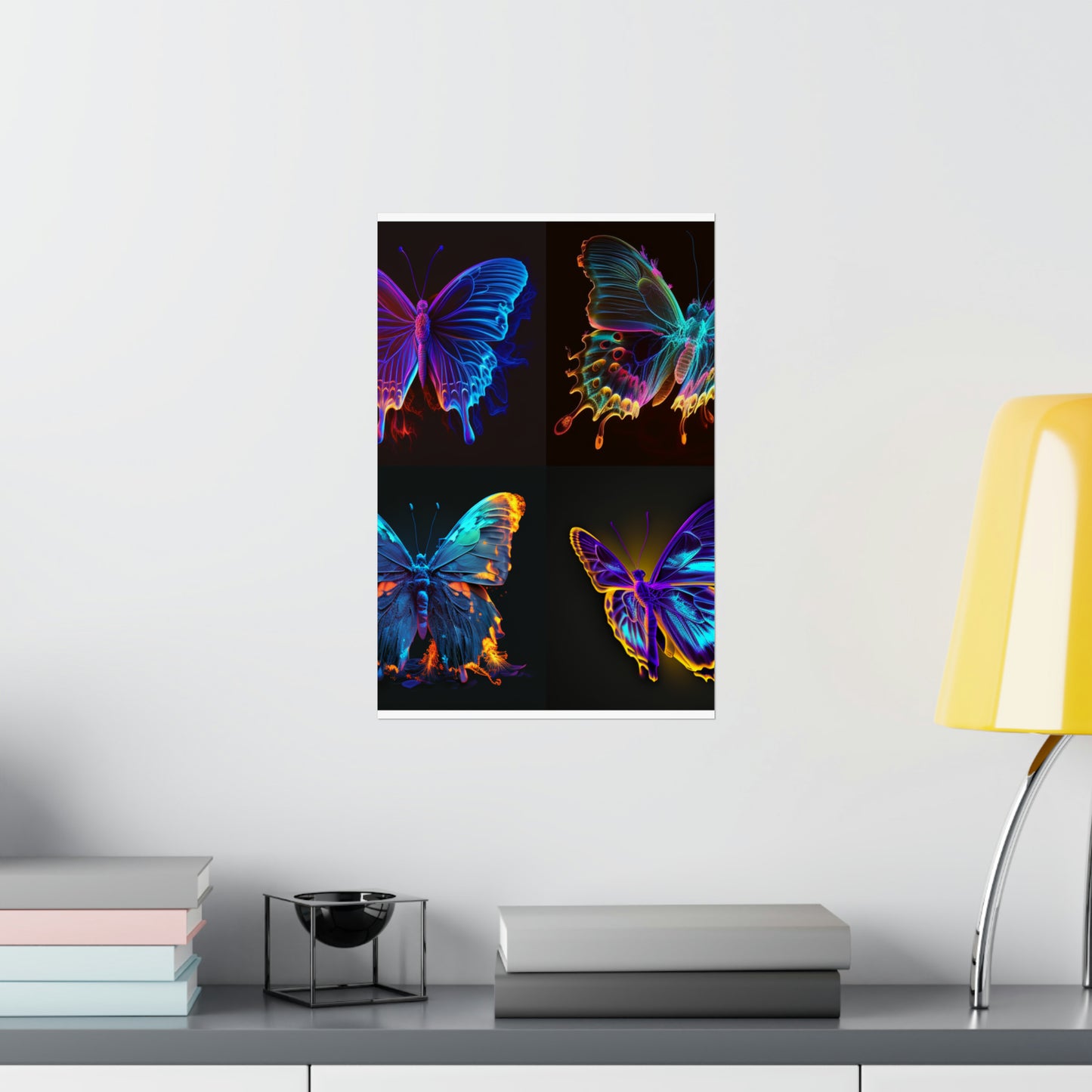 Premium Matte Vertical Posters Thermal Butterfly 5