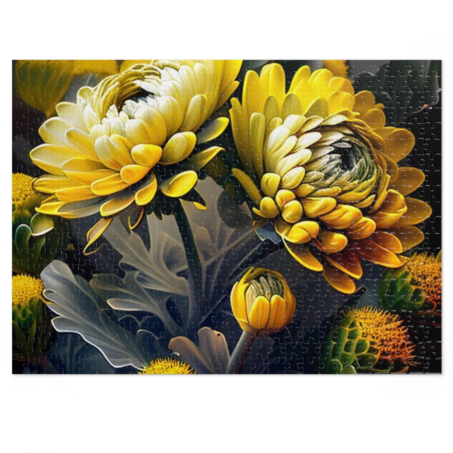 Jigsaw Puzzle (30, 110, 252, 500,1000-Piece) Yellow Hermosas Flores Amarillas 2