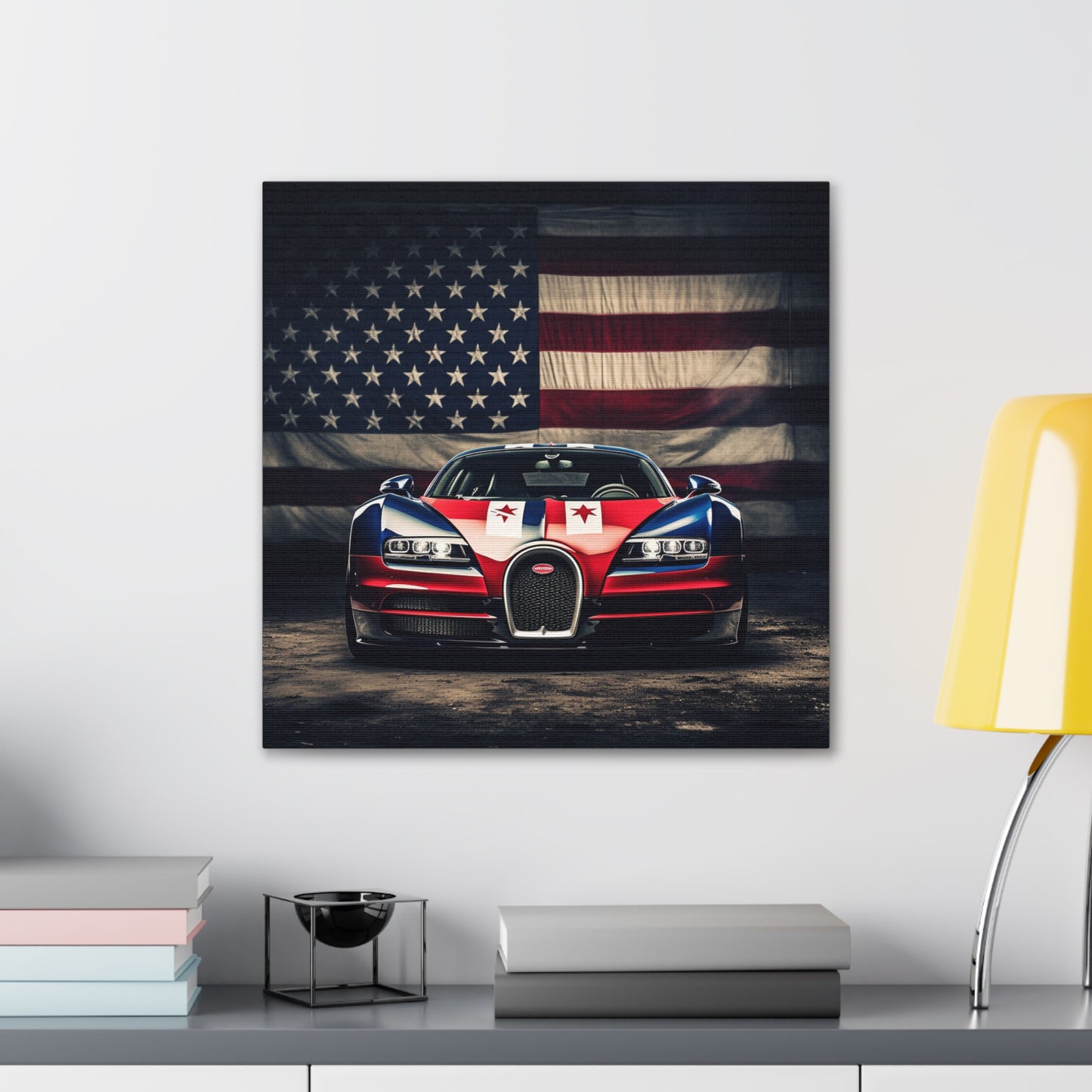 Canvas Gallery Wraps Bugatti American Flag 3