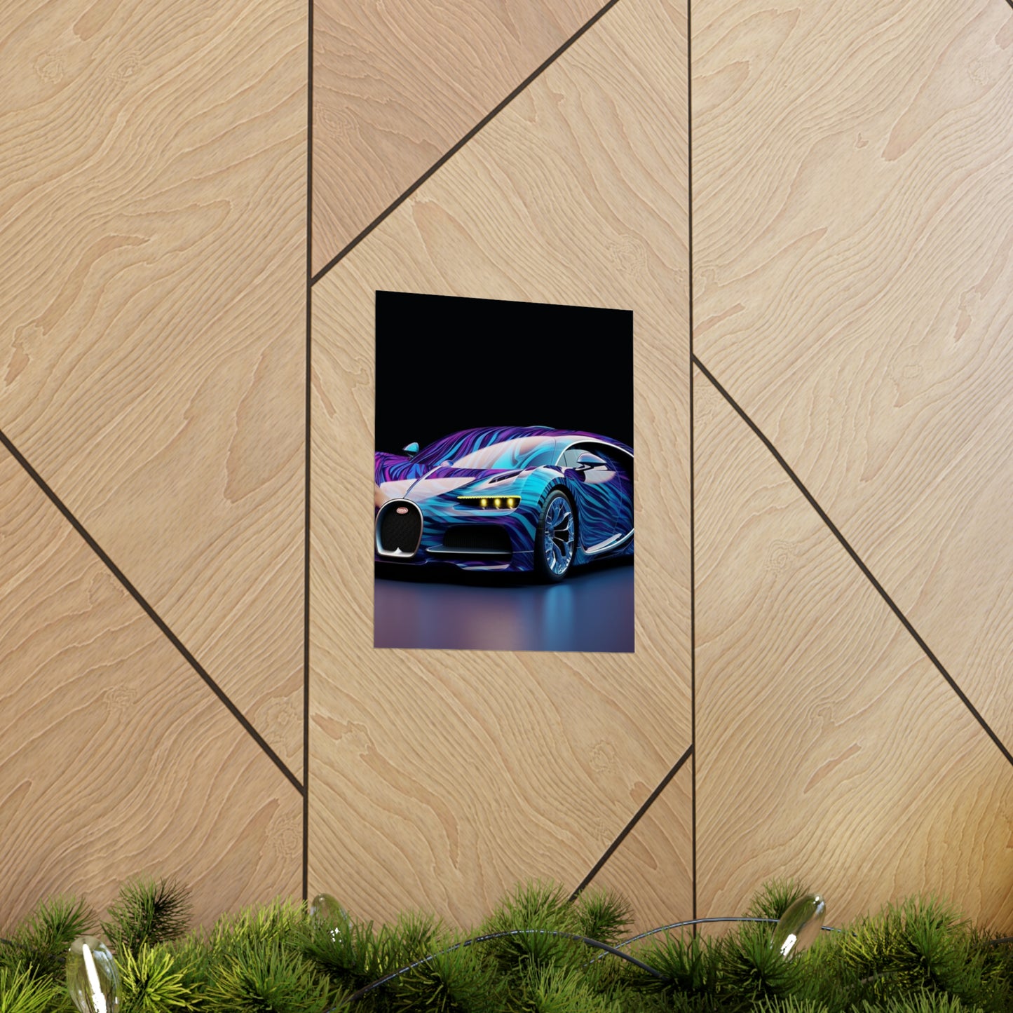 Premium Matte Vertical Posters Bugatti Abstract Flair 3