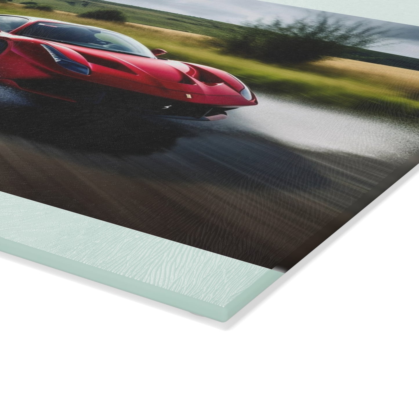 Glass Cutting Board Water Ferrari Splash 4