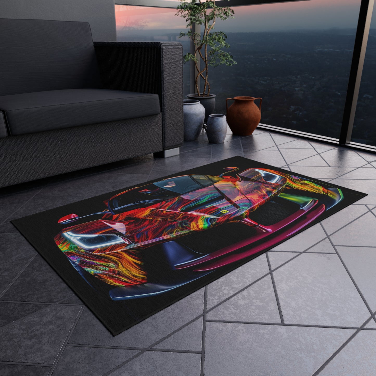 Outdoor Rug  Ferrari Neon 3