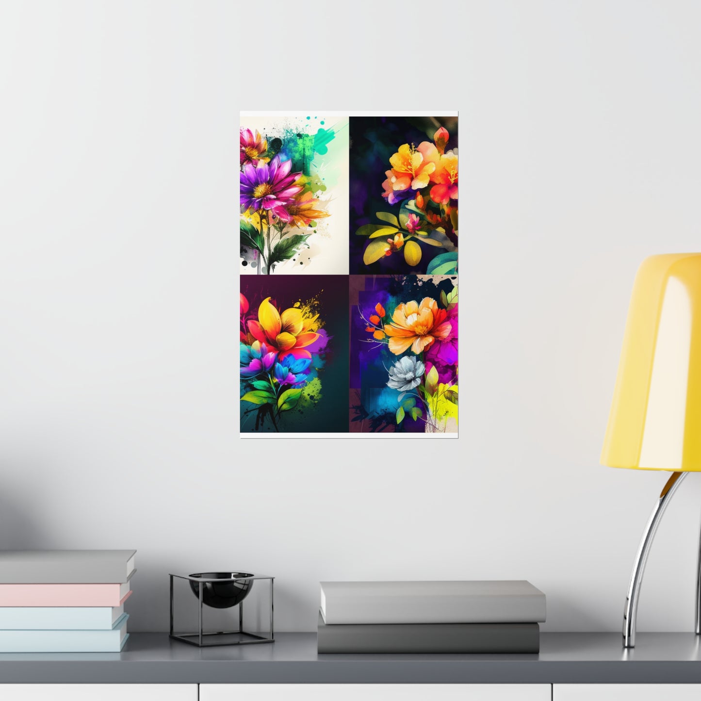 Premium Matte Vertical Posters Bright Spring Flowers 5