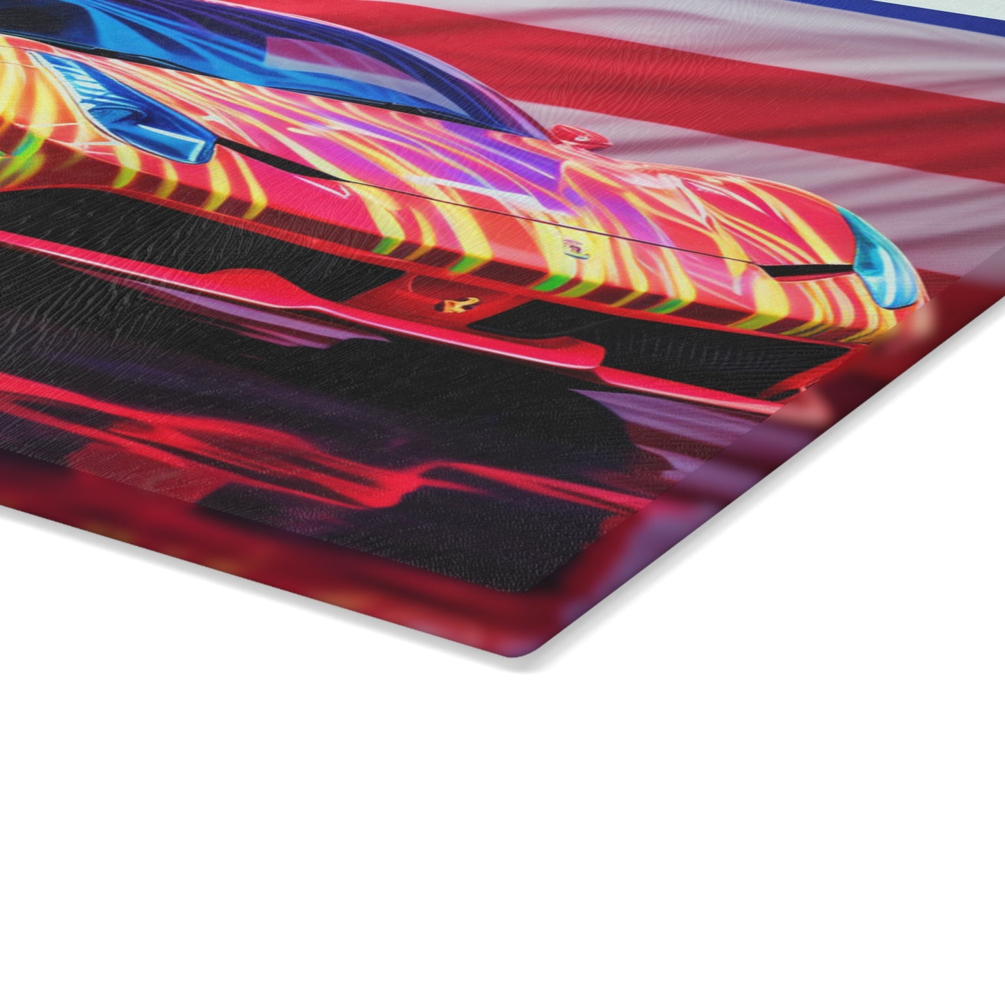 Glass Cutting Board Hyper Colorfull Ferrari 4