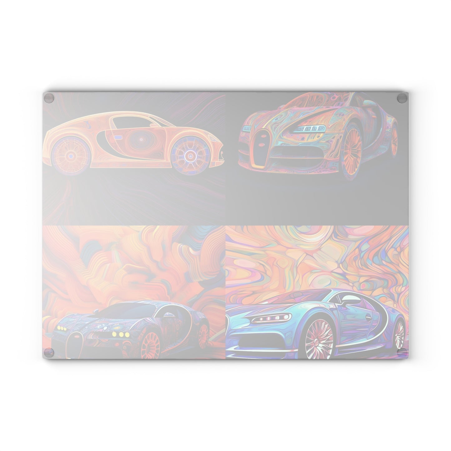 Glass Cutting Board Bugatti Abstract Concept 5