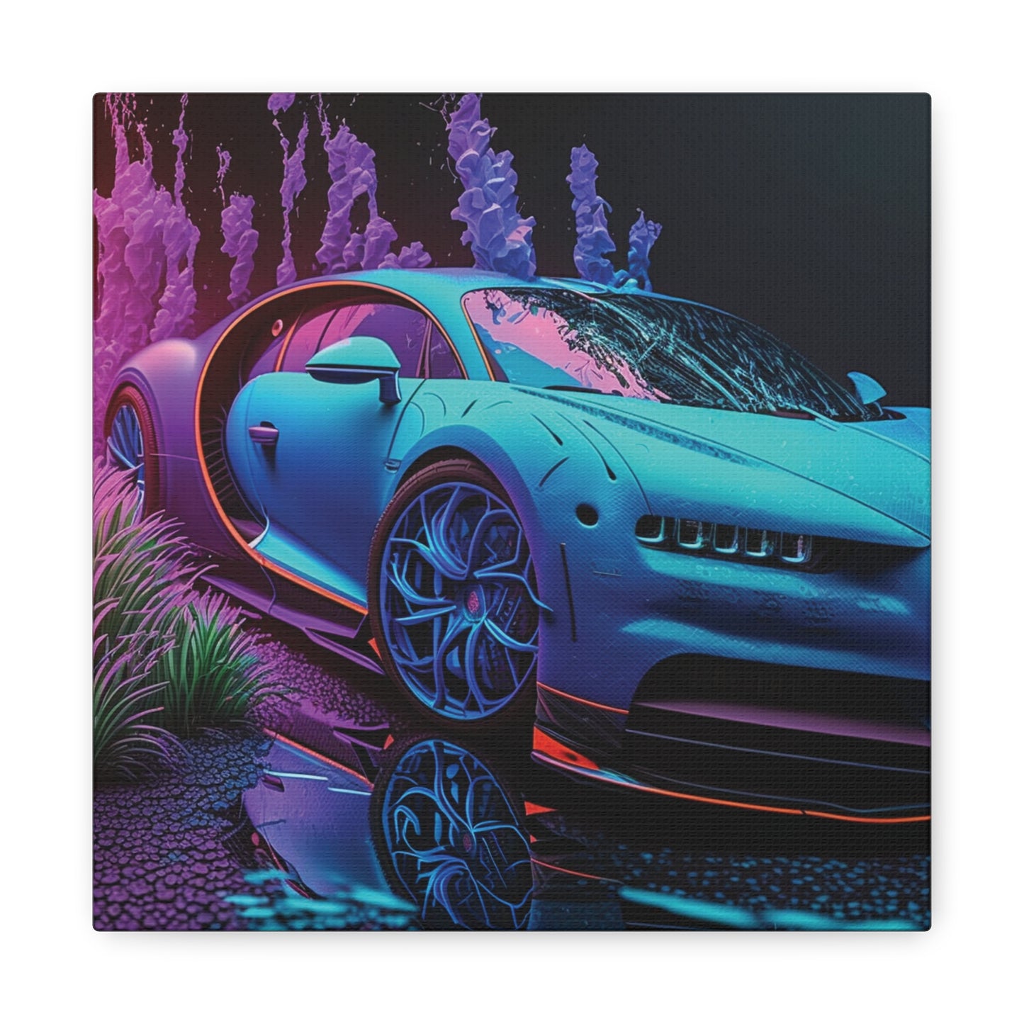 Canvas Gallery Wraps Bugatti Neon Chiron 2