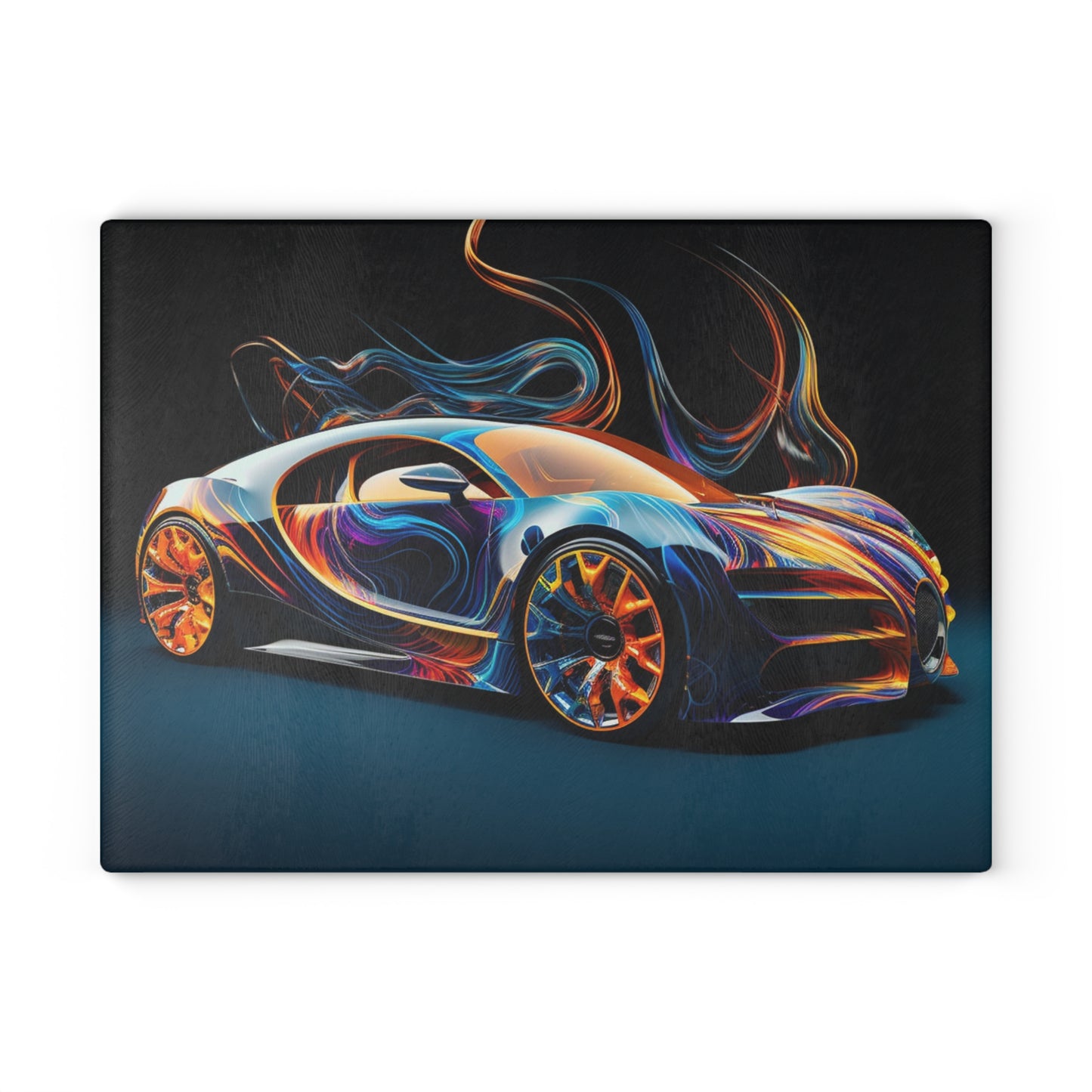 Glass Cutting Board Bugatti Abstract Flair 2