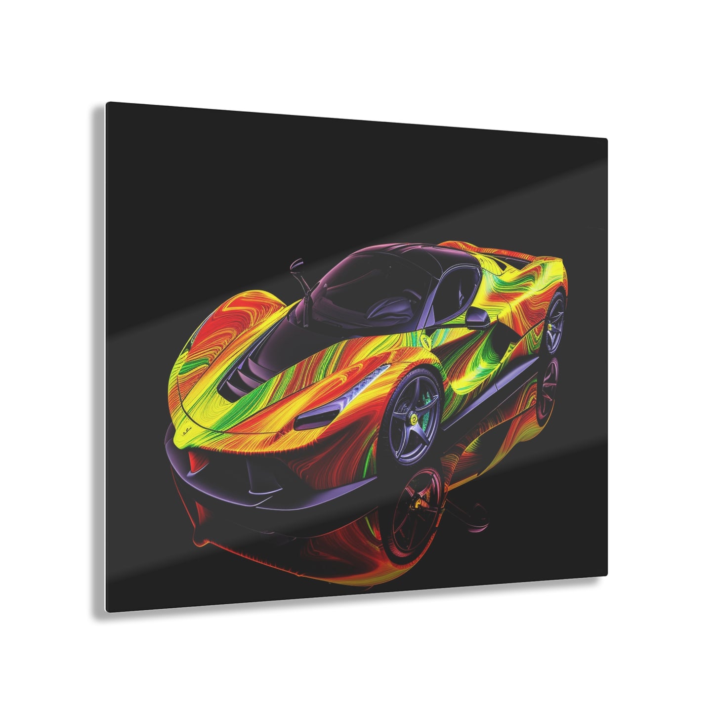 Acrylic Prints Ferrari Neon 4