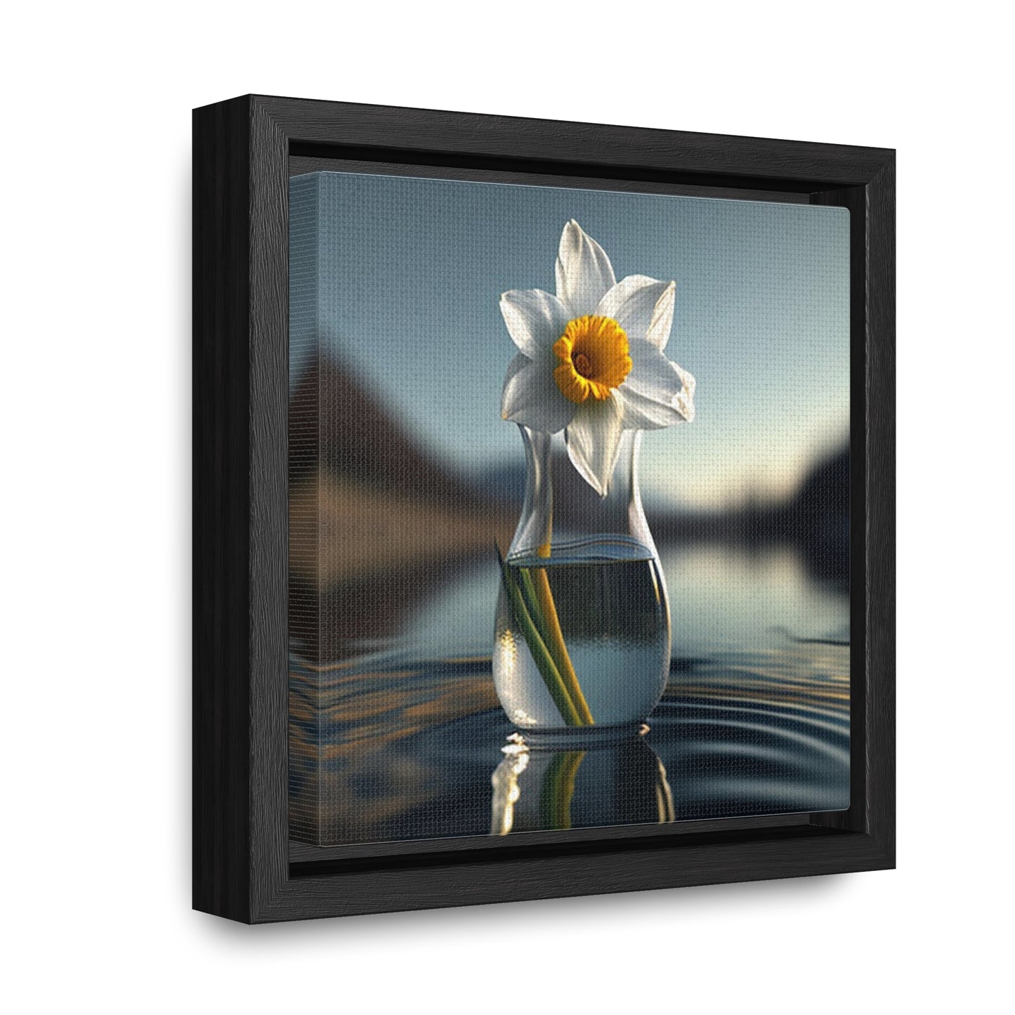 Gallery Canvas Wraps, Square Frame Daffodil 3