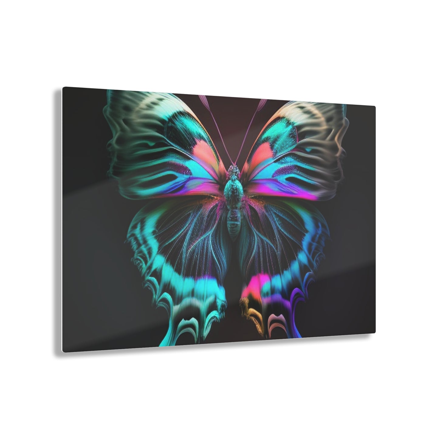 Acrylic Prints Neon Butterfly Fusion 3