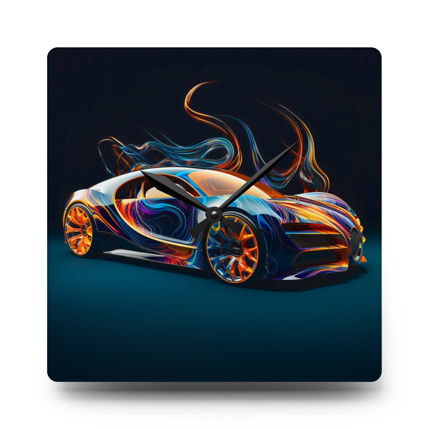 Acrylic Wall Clock Bugatti Abstract Flair 2