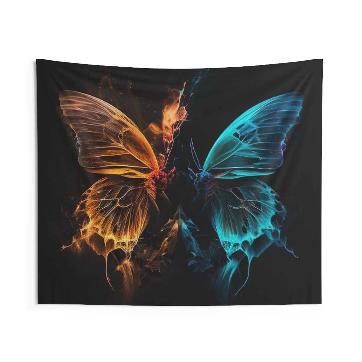 Indoor Wall Tapestries Neon Glo Butterfly 4