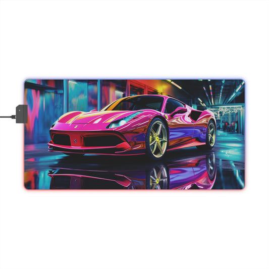 LED Gaming Mouse Pad Pink Macro Ferrari 4