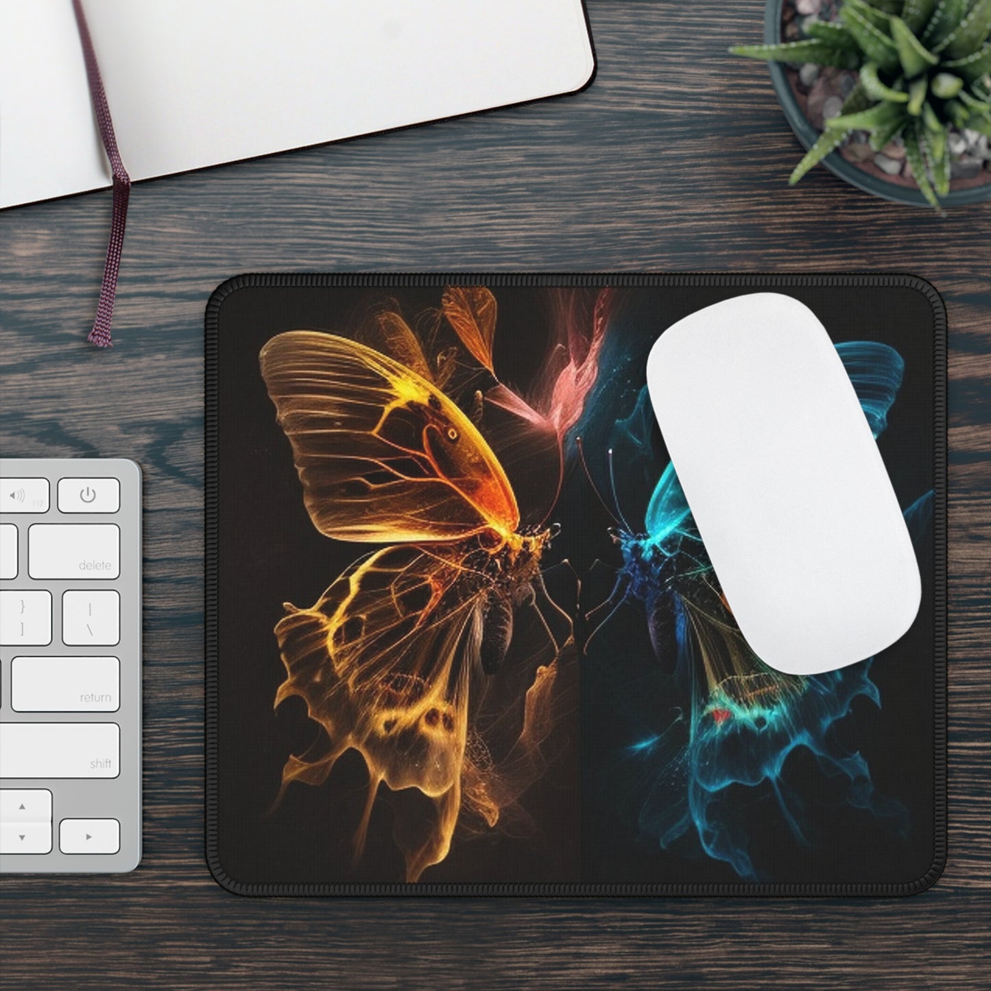 Gaming Mouse Pad  Kiss Neon Butterfly 4