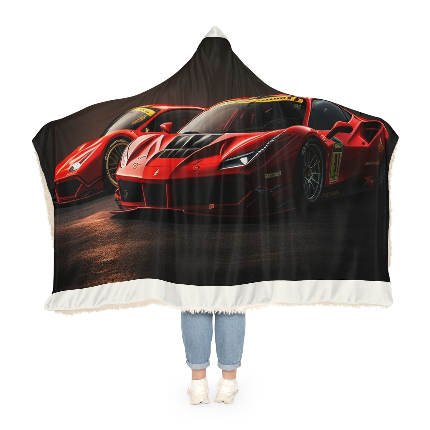 Snuggle Hooded Blanket Ferrari Red 4