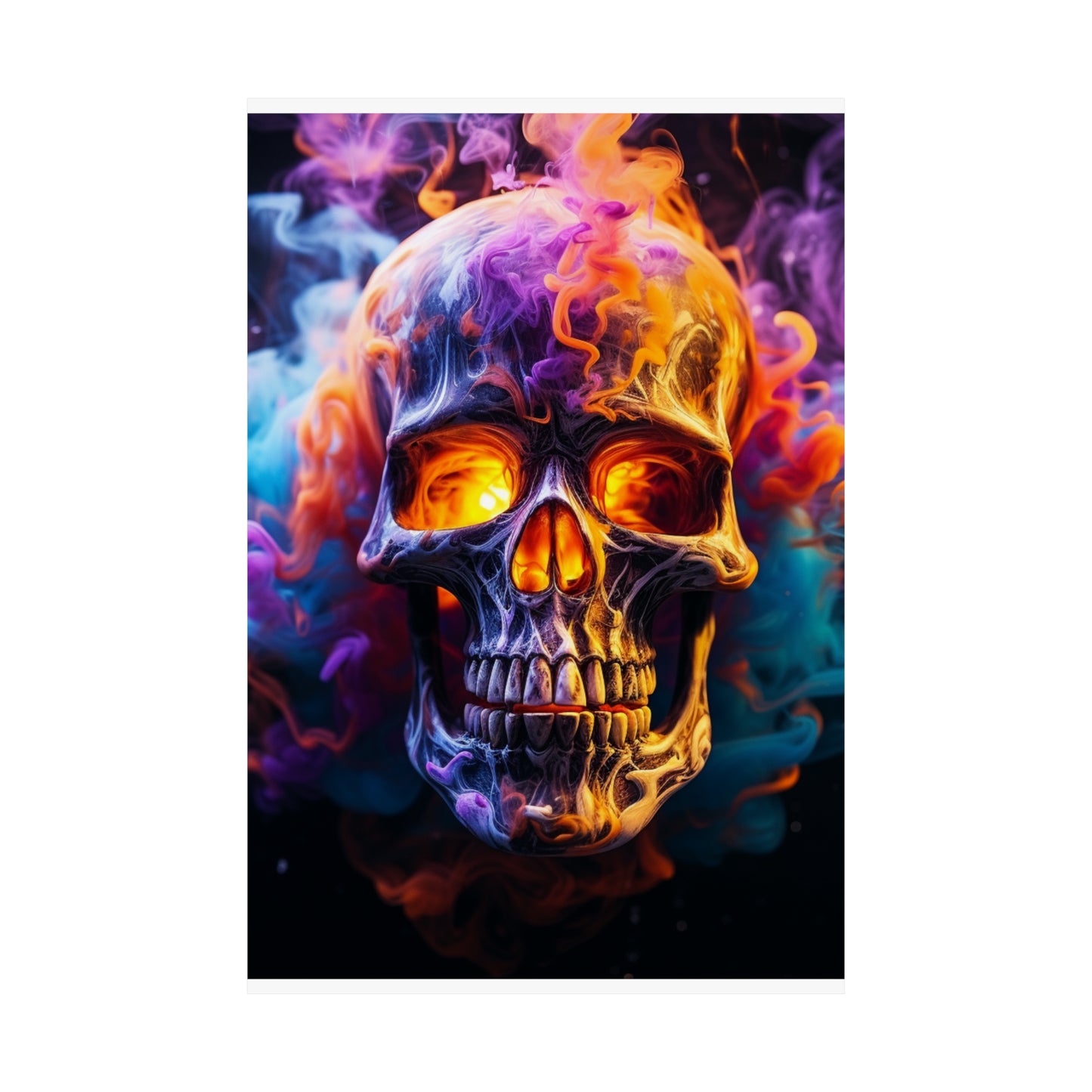 Premium Matte Vertical Posters Macro Skull 2