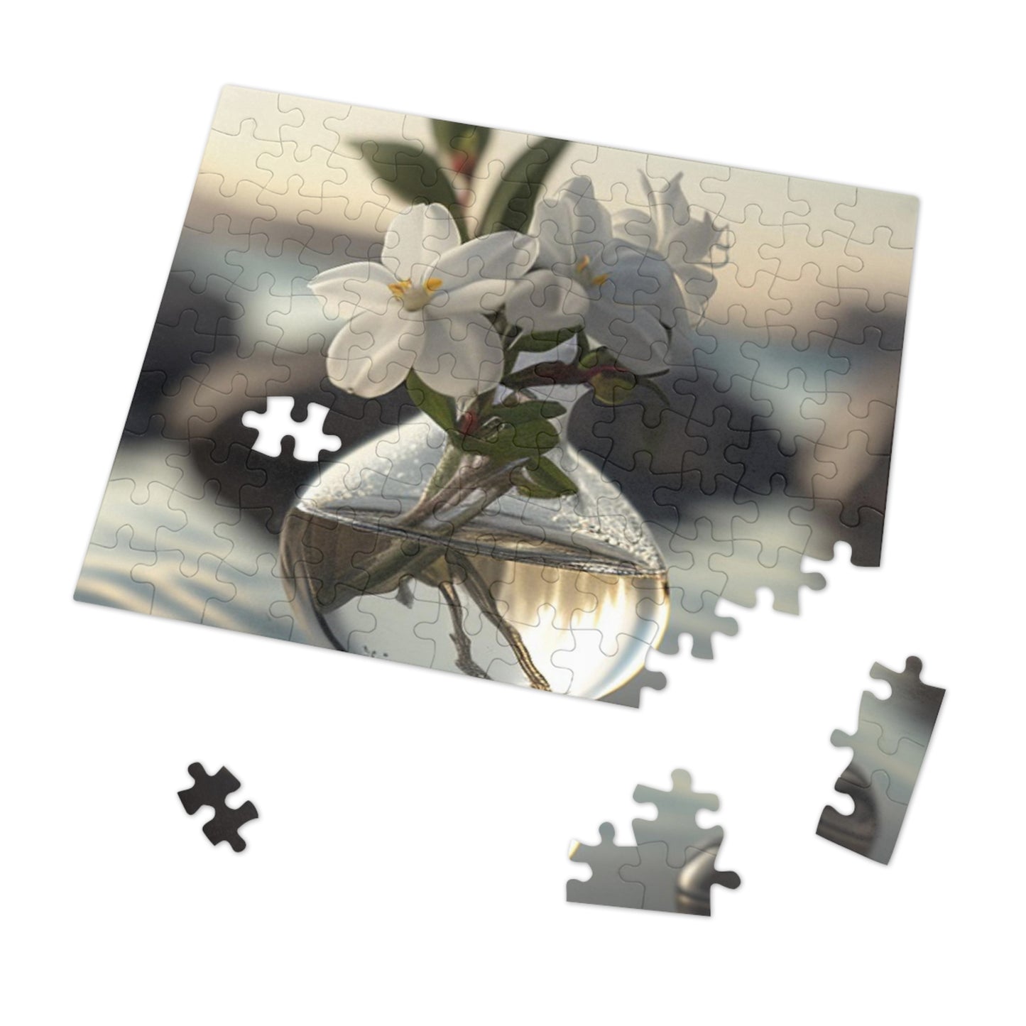 Jigsaw Puzzle (30, 110, 252, 500,1000-Piece) Jasmine glass vase 1