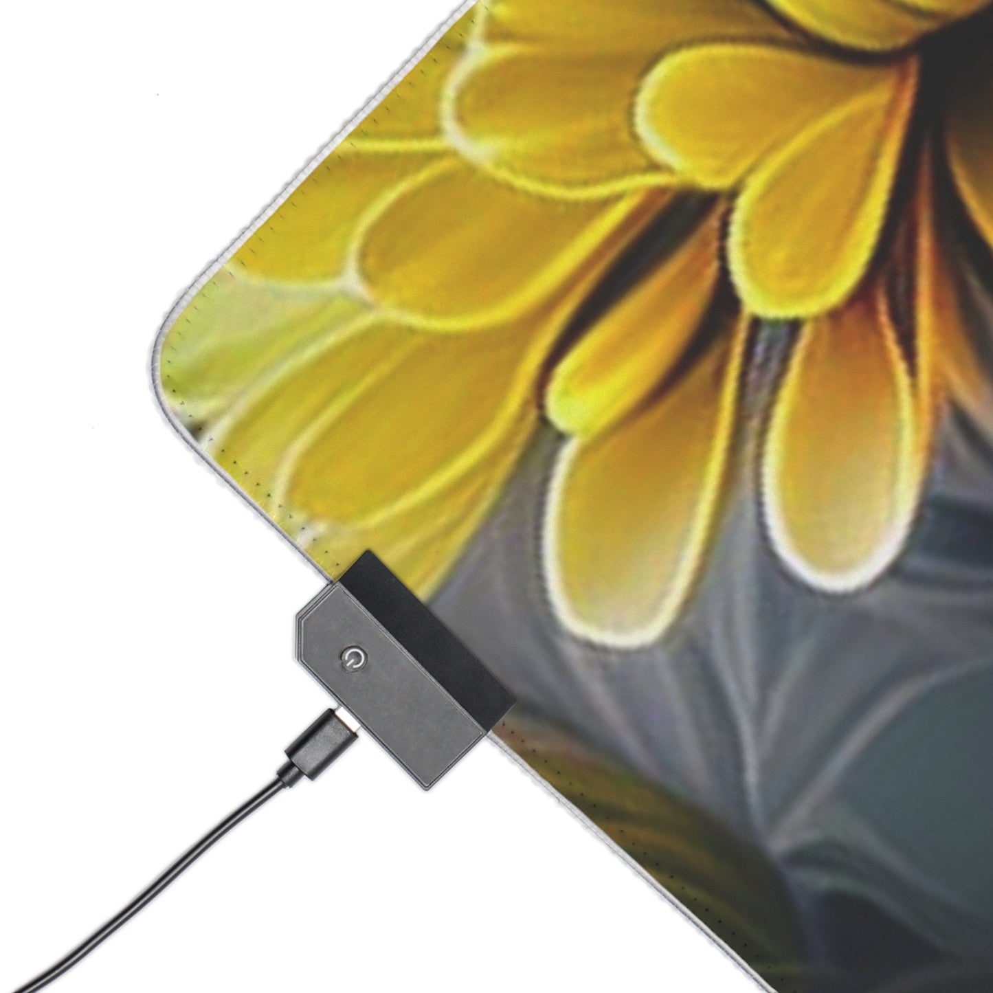 LED Gaming Mouse Pad Yellow Hermosas Flores Amarillas 4