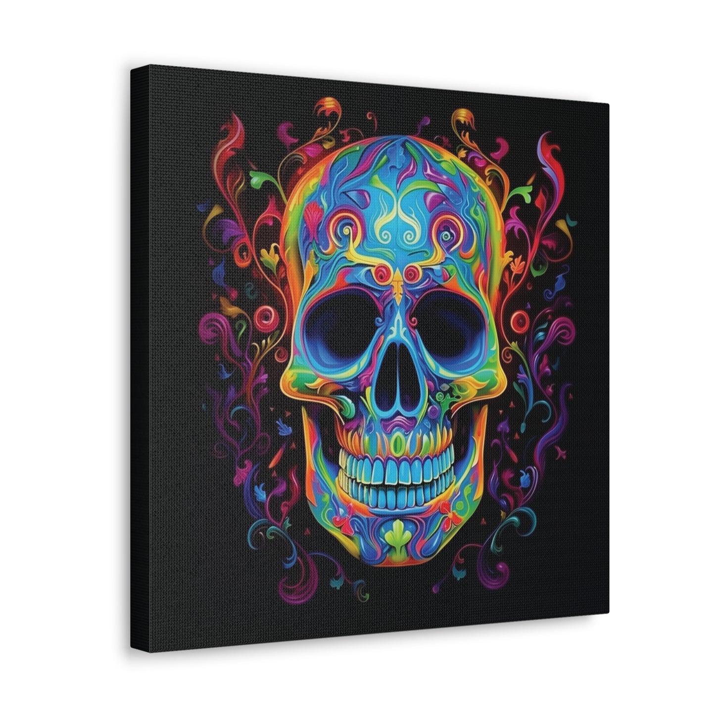 Canvas Gallery Wraps Macro Skull Color 4