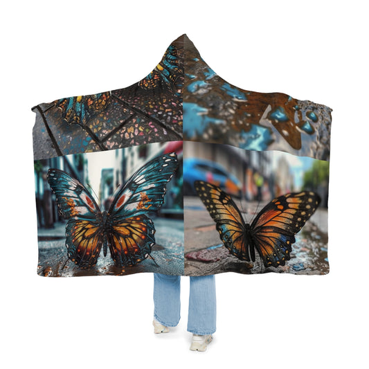 Snuggle Hooded Blanket Water Butterfly Street 5