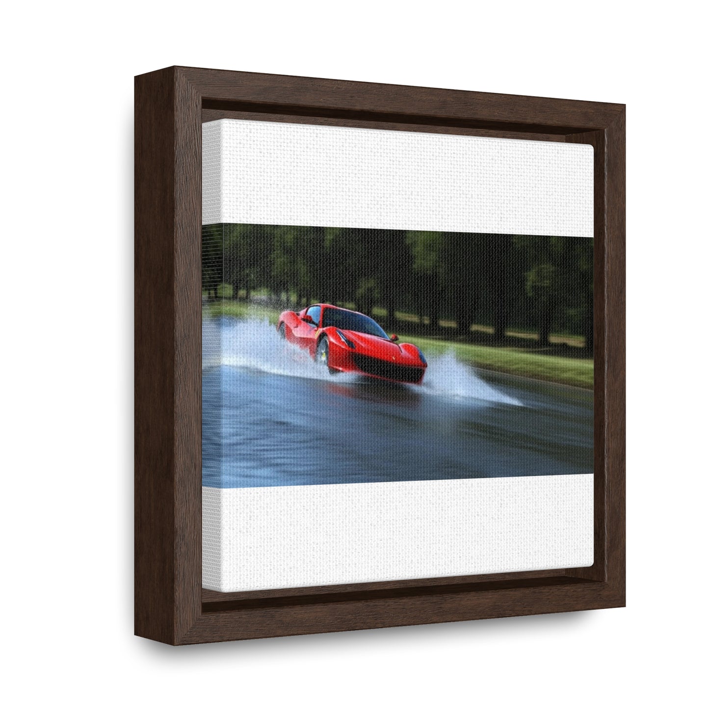 Gallery Canvas Wraps, Square Frame Water Ferrari Splash 3