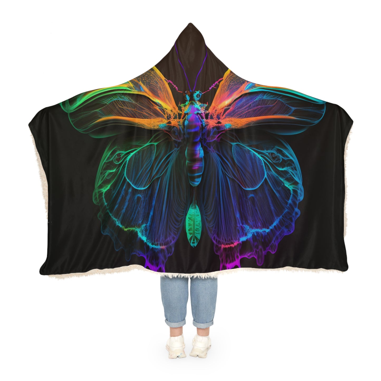 Snuggle Hooded Blanket Raw Hyper Color Butterfly 3