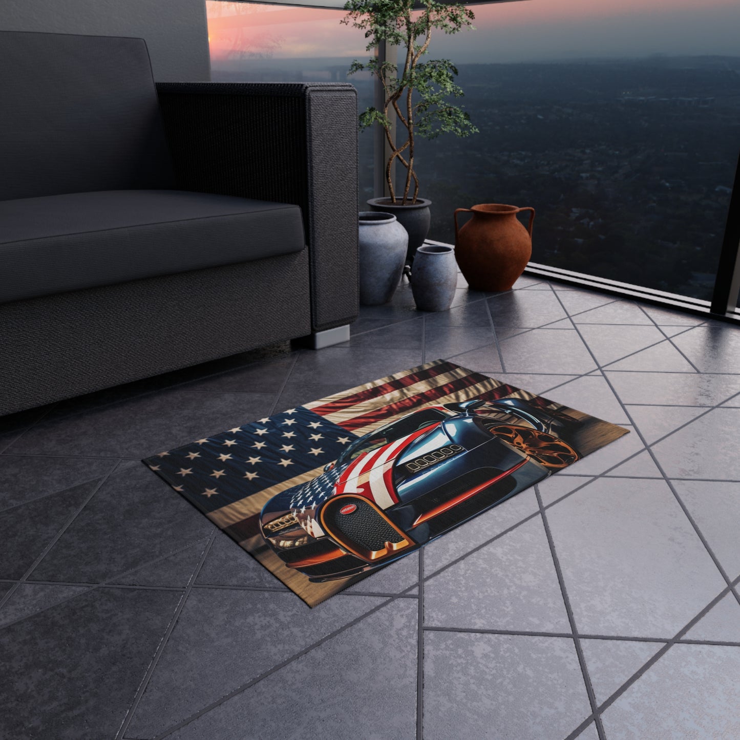 Outdoor Rug  Bugatti Flag American 4
